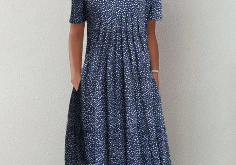 Hailey | Relaxed Elegant Floral Dress with Pockets