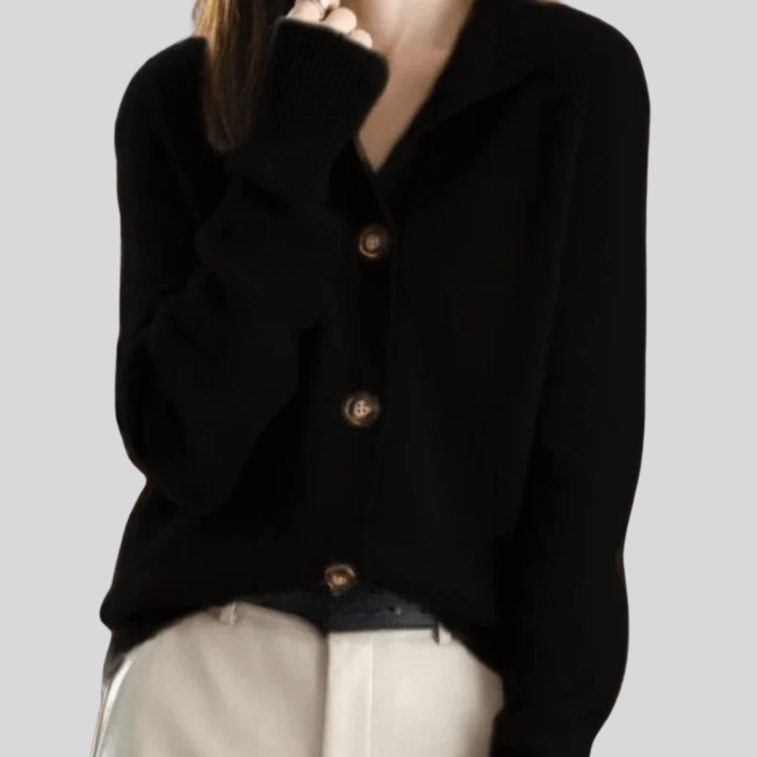 Claire | Retro-Style Cashmere Cardigan