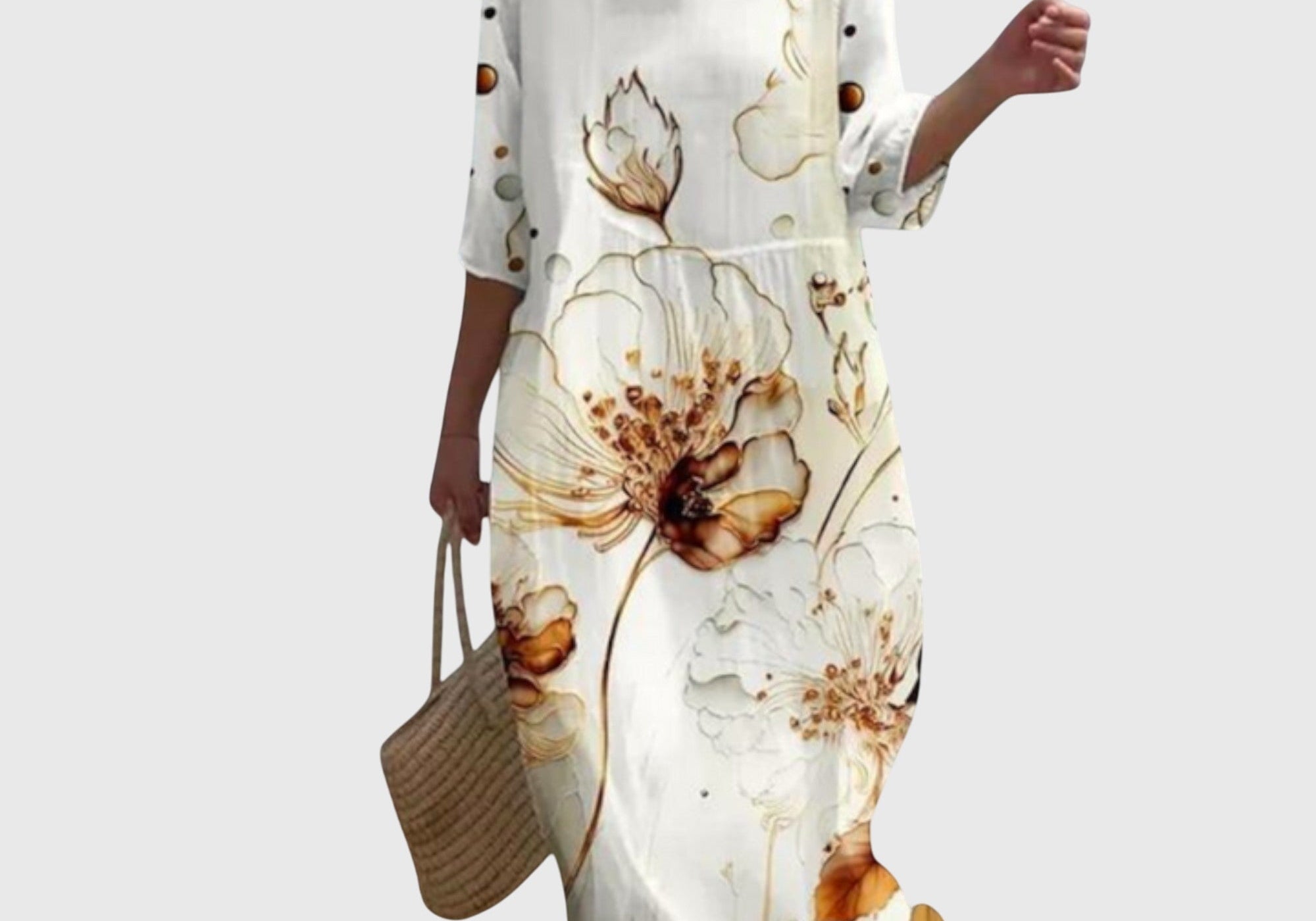 Hayley™ | Elegant Floral Maxi Dress