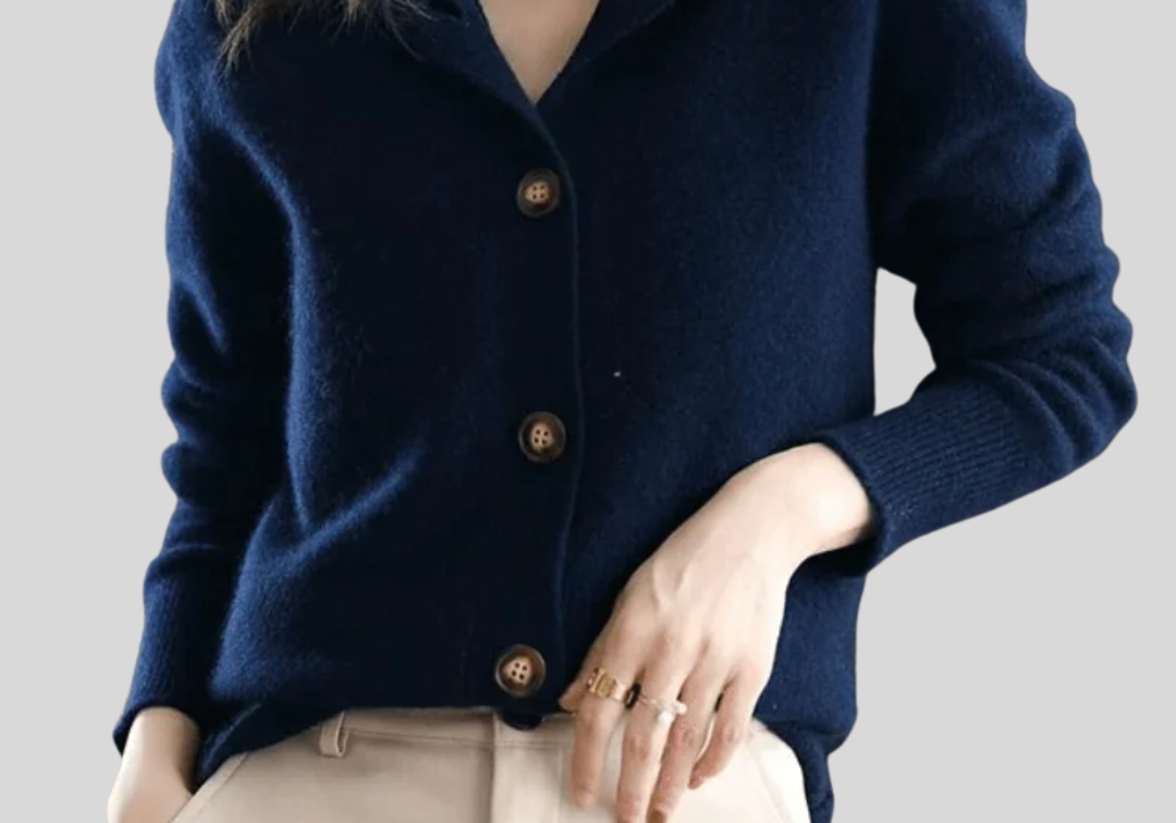 Claire | Retro-Style Cashmere Cardigan