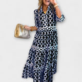 Juliana | Chain-Print Midi Dress