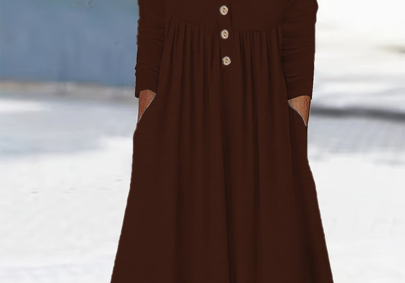 Zara | Front-Button Midi Dress
