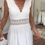 Circe | V-Neck Lace Cami Dress