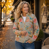 Erika™ | Cardigan with Vintage Flowers