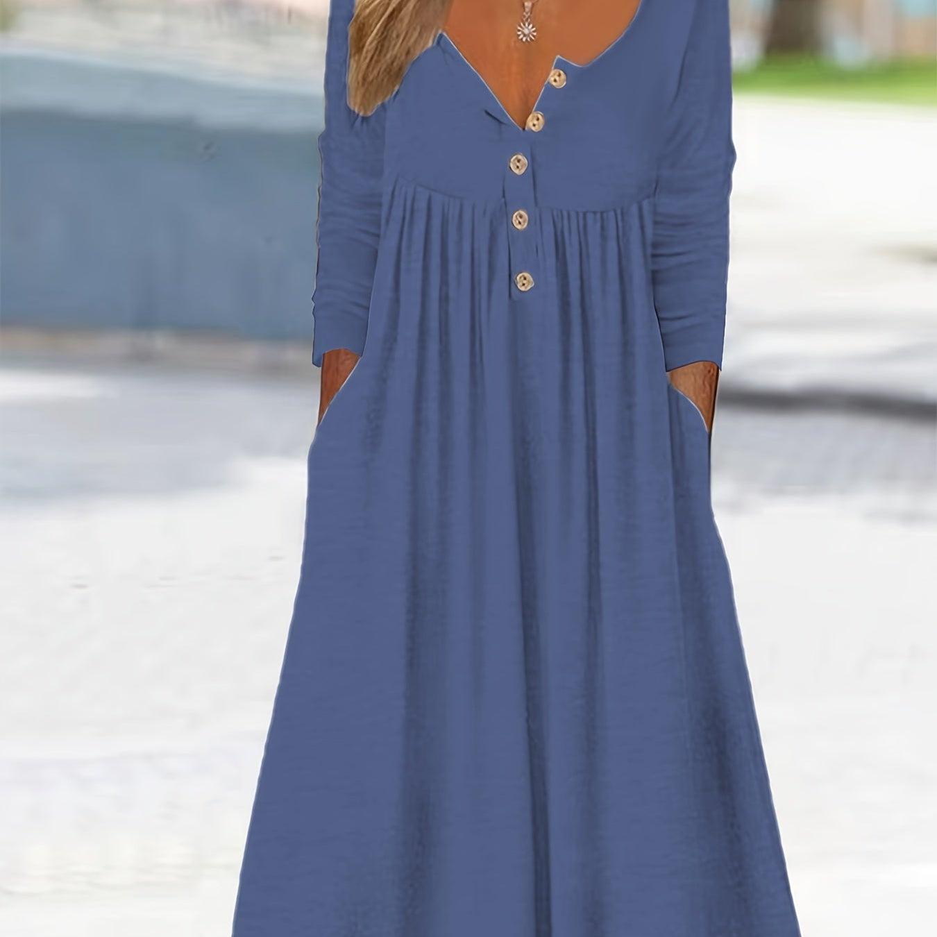 Zara | Front-Button Midi Dress