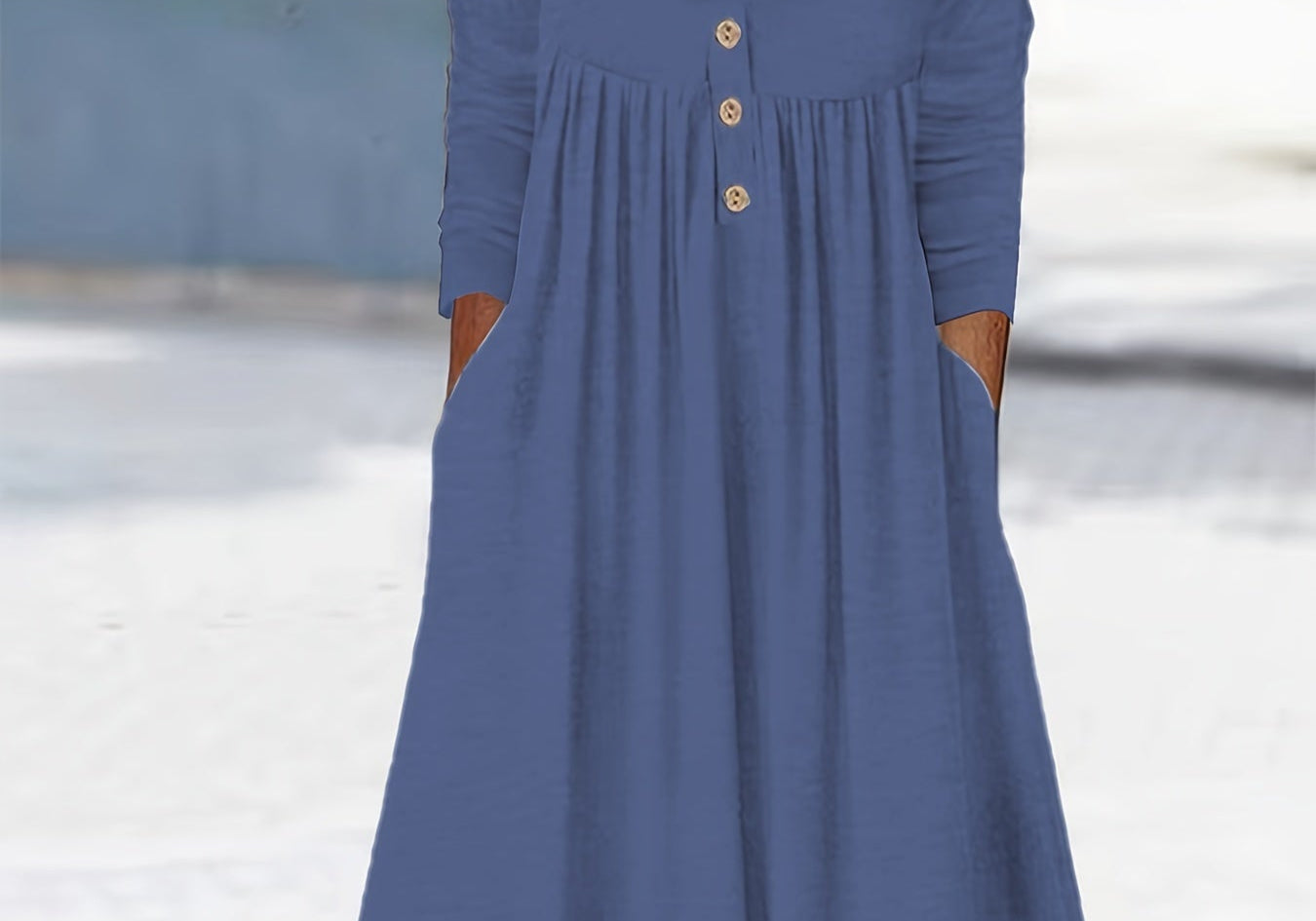 Zara | Front-Button Midi Dress