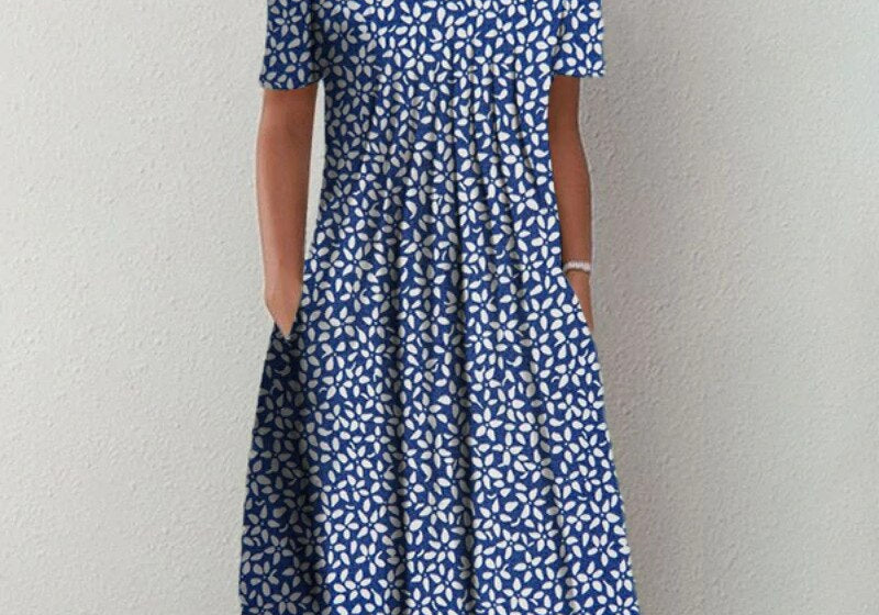 Hailey | Relaxed Elegant Floral Dress with Pockets