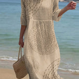 Casual Embroidered Dress