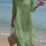 Casual Embroidered Dress