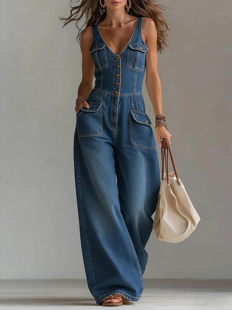 Christiane - Lässige Denim-Latzhose