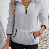 Juliette | Half-Zip Hooded Sweatshirt