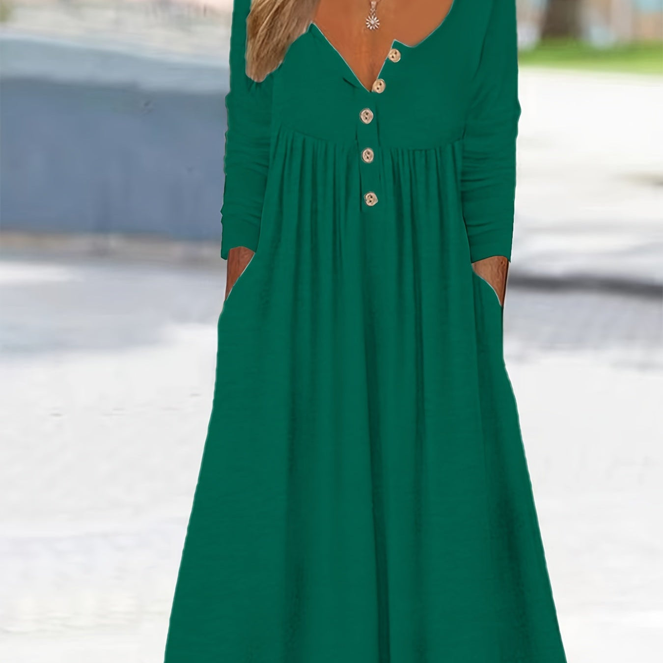 Zara | Front-Button Midi Dress