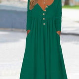 Zara | Front-Button Midi Dress