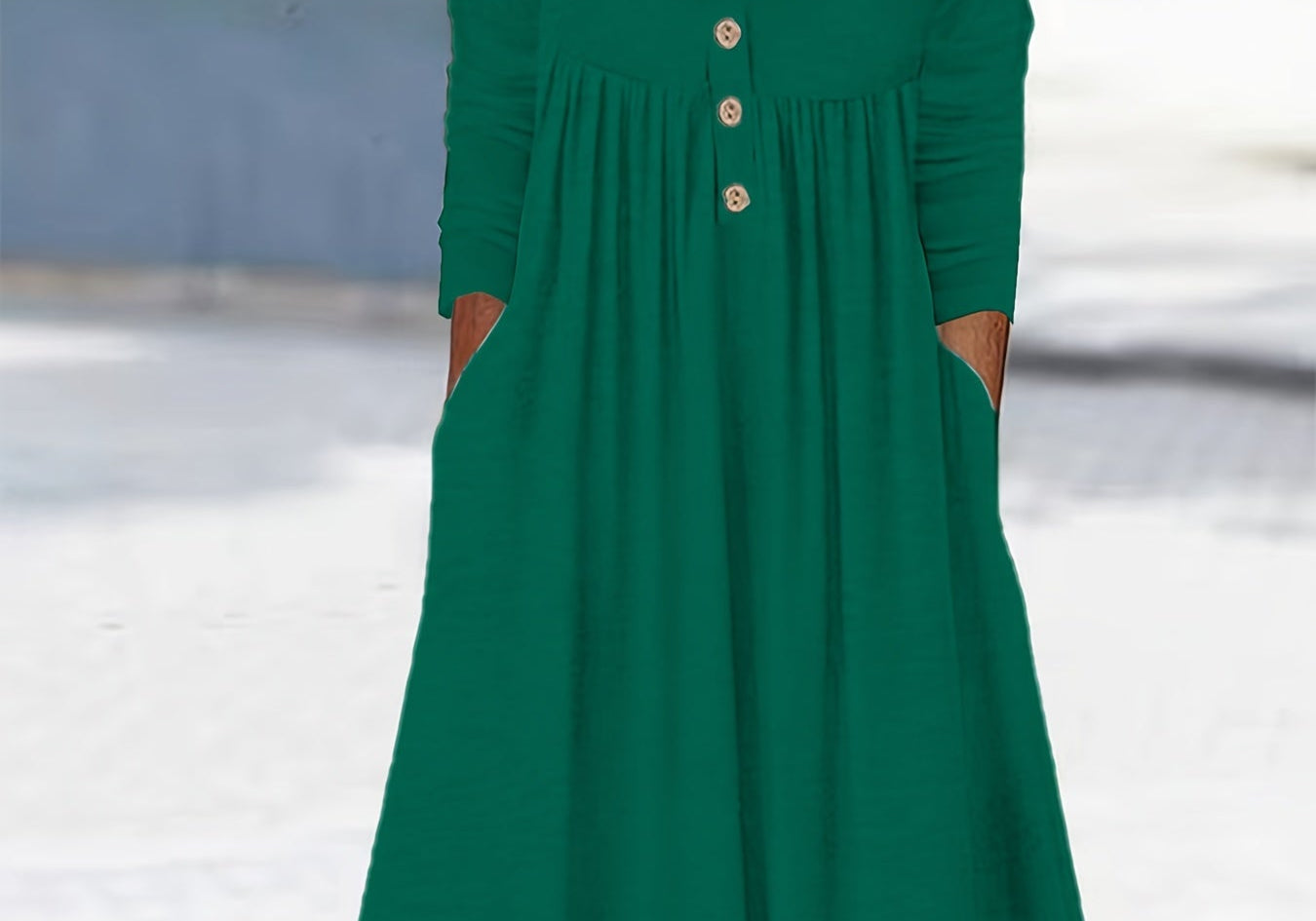 Zara | Front-Button Midi Dress