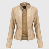 Giorgina™ | Elegant Women's Leather Jacket