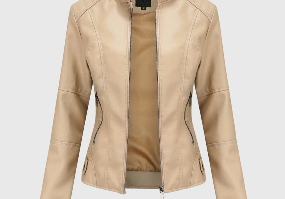 Giorgina™ | Elegant Women's Leather Jacket