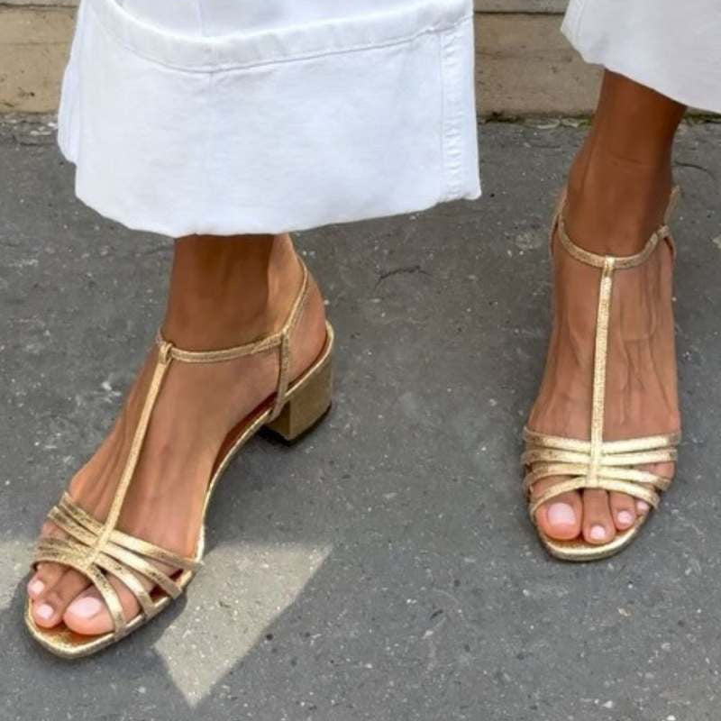 Allegra | Sandali Dorati Eleganza Quotidiana