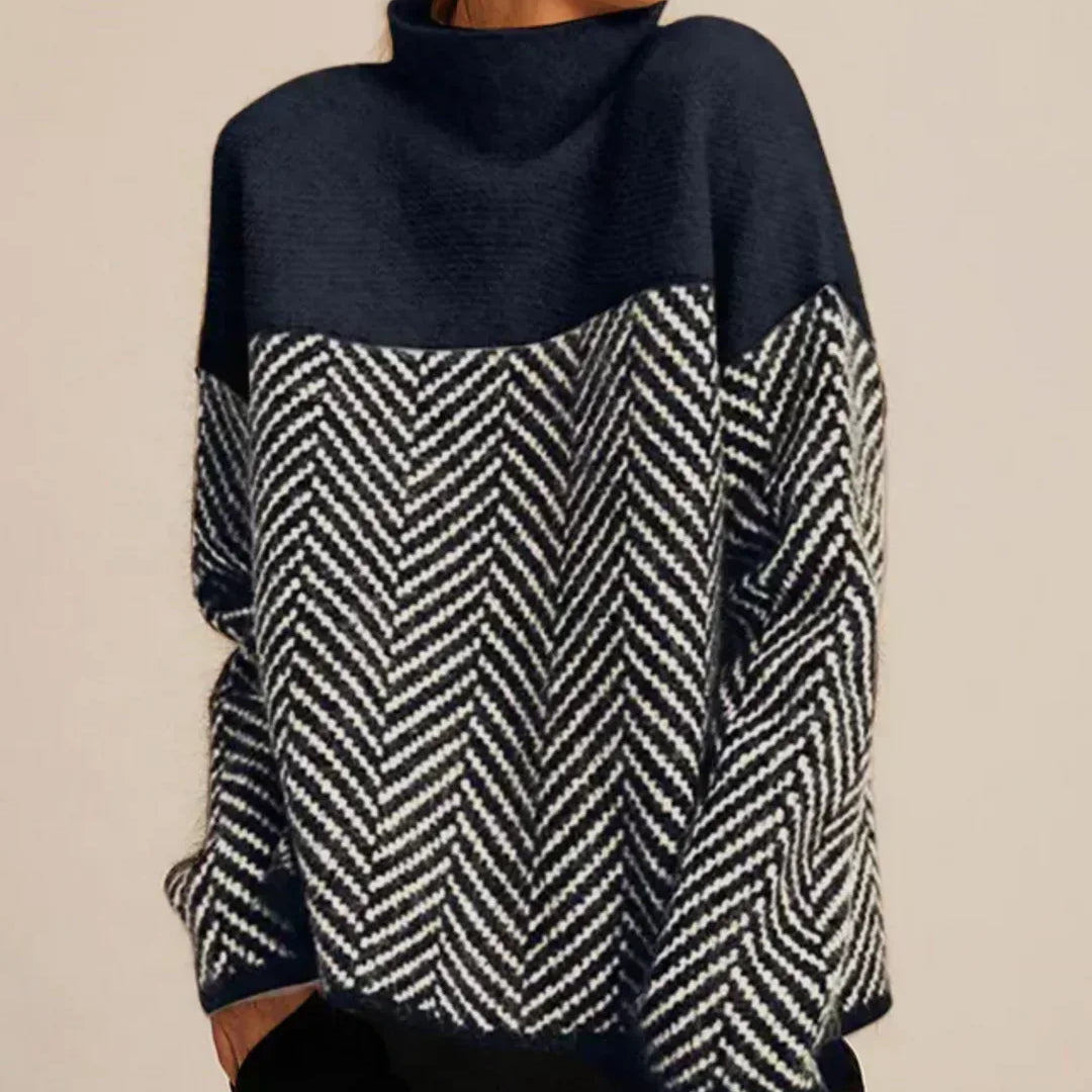 Norah | High-Neck Cotton Jumper