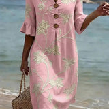 Casual Floral Print Dress