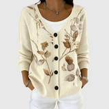 Wilhelmine - Comfortable Knit Cardigan with Buttons