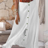 Syndy | Flowing Buttoned Skirt