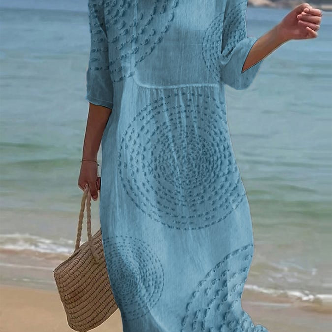 Casual Embroidered Dress