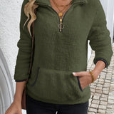 Juliette | Half-Zip Hooded Sweatshirt