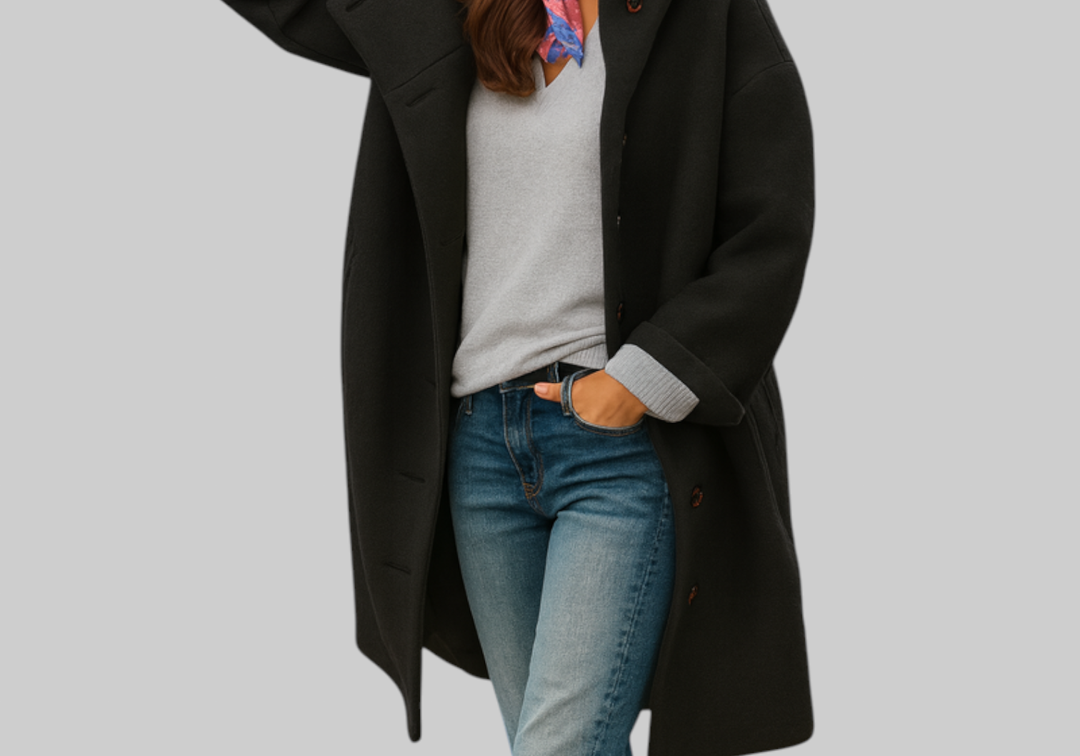 Freja | Comfortable Mid-Length Everyday Coat