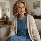 Bettina - Denim-Kleid mit Peter-Pan-Kragen