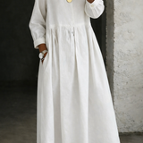 Bettina - Denim-Kleid mit Peter-Pan-Kragen