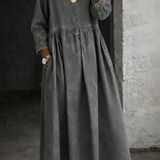 Bettina - Denim-Kleid mit Peter-Pan-Kragen