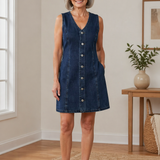 Carola - Lässiges Denim-Kleid