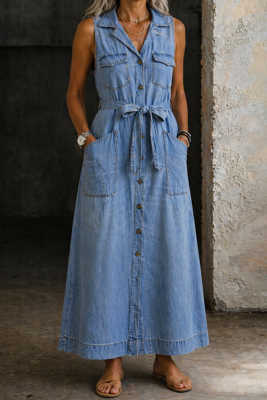 Beate - Denim Kleid