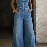 Christel - Latzhose aus Denim ohne Träger