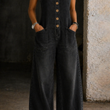 Claudia - Vintage gewaschene Baumwoll-Overalls