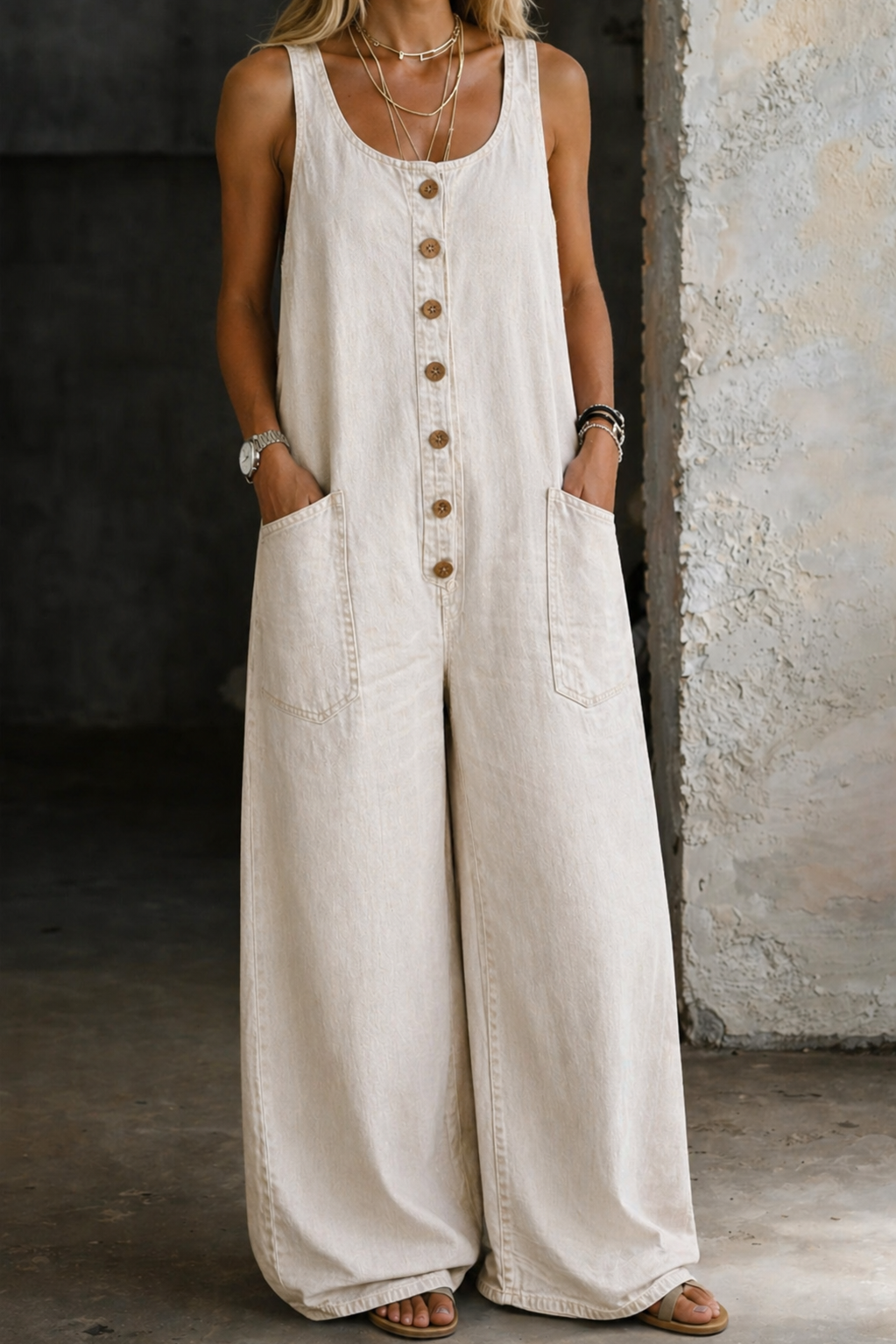 Andrea - Vintage Baumwoll-Latzhose