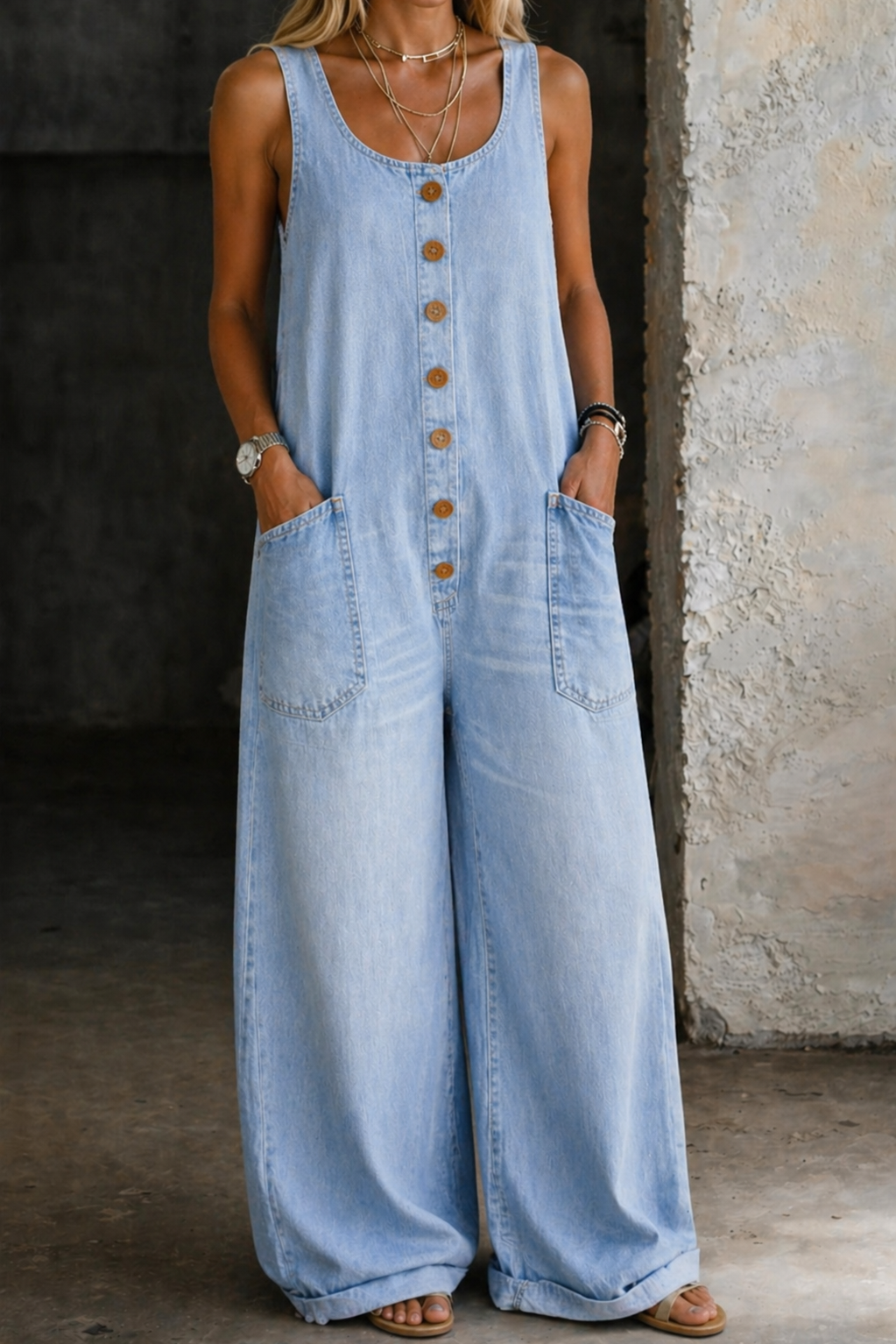 Andrea - Vintage Baumwoll-Latzhose