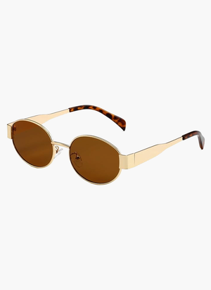 Gold Frame | Brown Lenses