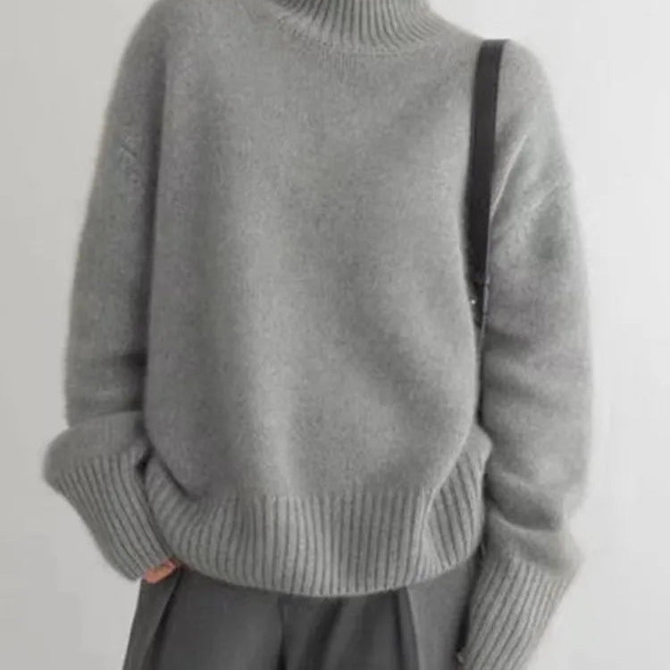 Amaya | Luxury Cashmere Roll-Neck Jumper