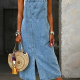 Heidi - Lässiges Denim-Trägerkleid