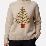 Sceirmhainn - Snowbeige Highneck Jumper