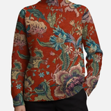 Ceathmhainn - Terracotta Floral Jumper