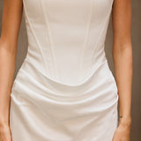 Duyen Sleeveless Corset Maxi Dress In White