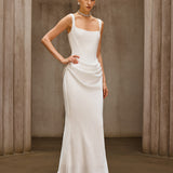 Duyen Sleeveless Corset Maxi Dress In White