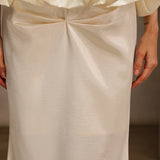 Dysis Strapless Pleated Maxi Dress