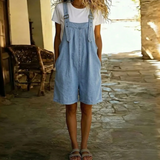 Antje - Kurze Denim-Overall mit weichem Baumwoll-Touch