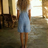 Antje - Kurze Denim-Overall mit weichem Baumwoll-Touch