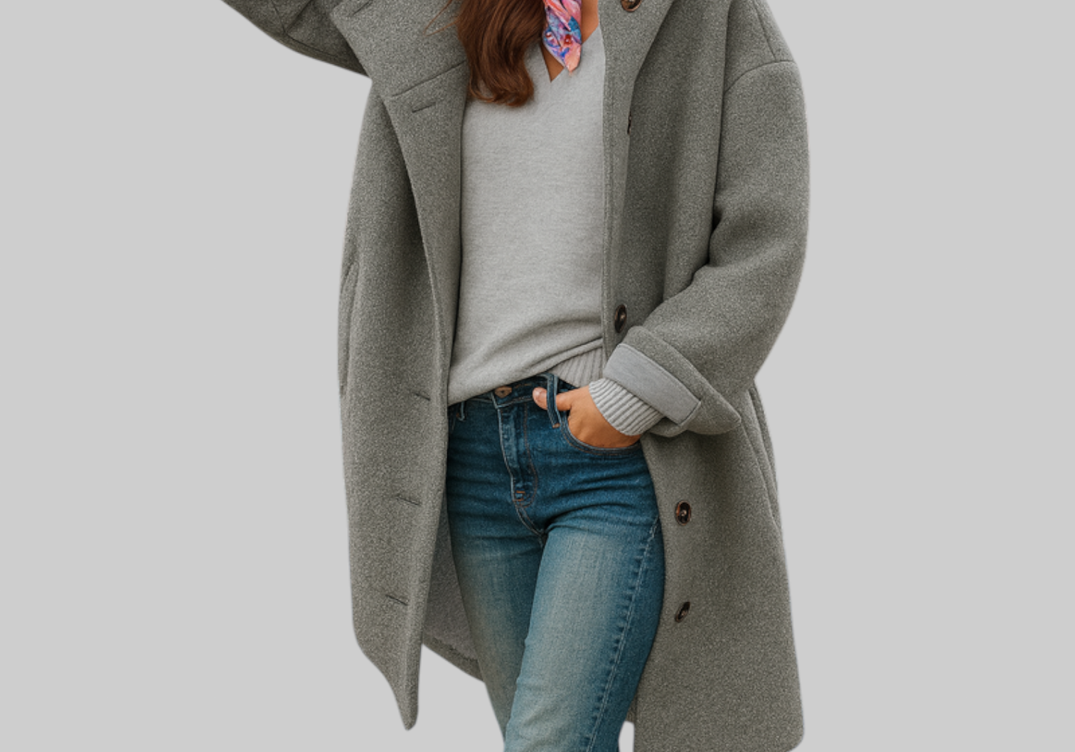Freja | Comfortable Mid-Length Everyday Coat