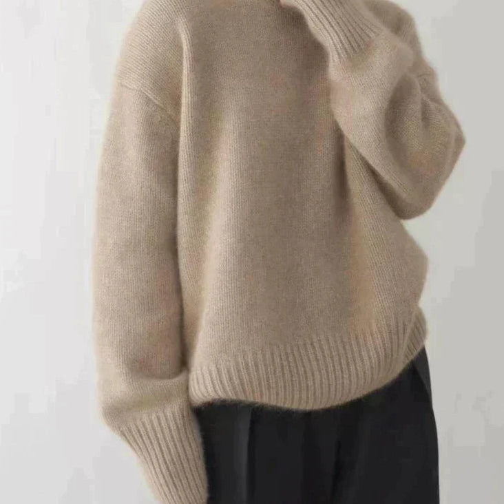 Amaya | Luxury Cashmere Roll-Neck Jumper