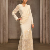 Noxavelle V Neck Draped Sequin Maxi Dress